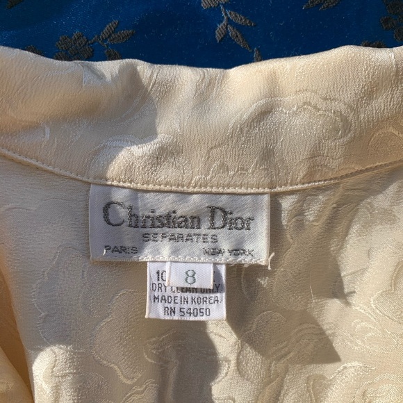 Vintage Christian Dior Silk Clouds Blouse - Picture 5 of 8